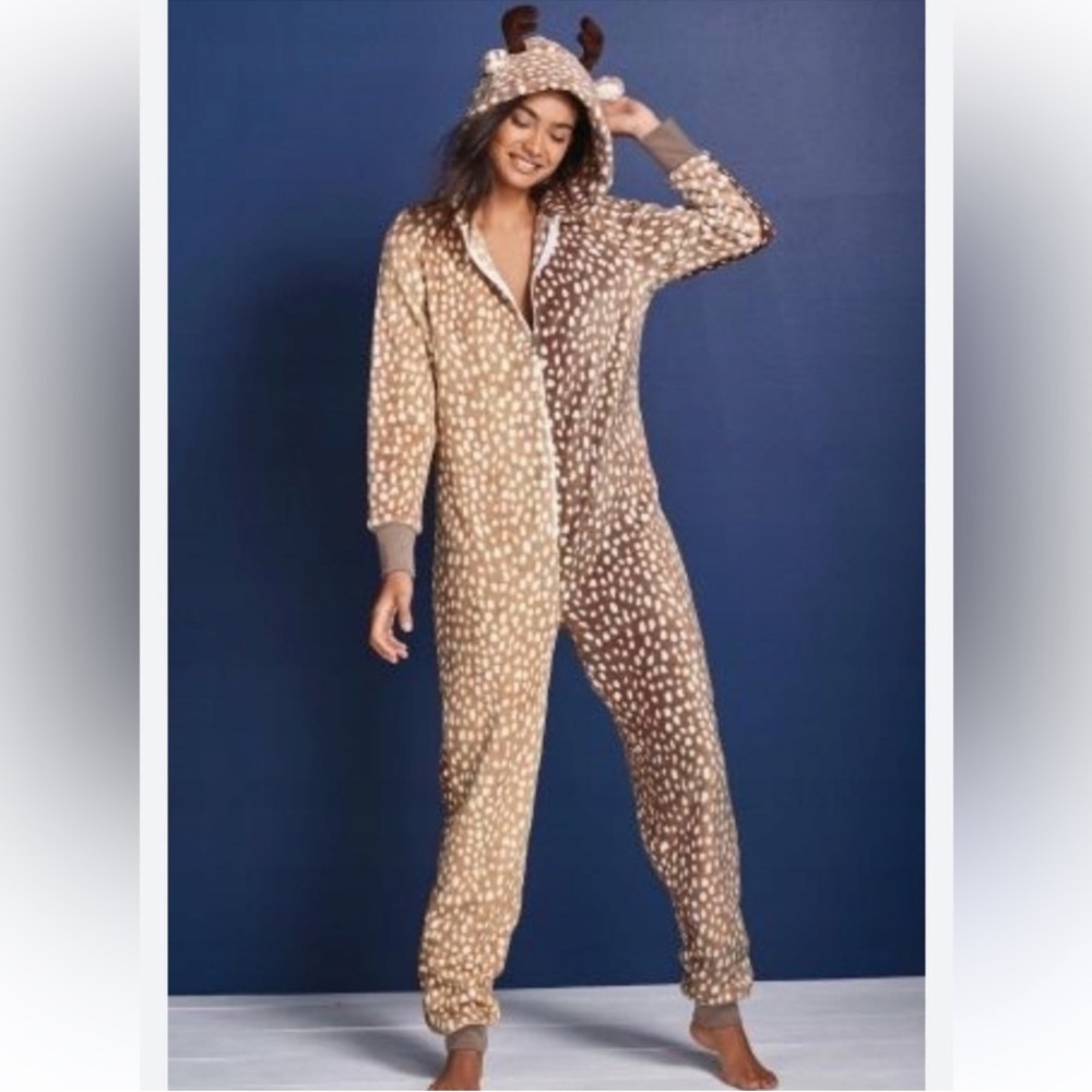 Brown and Tan Deer Onesie